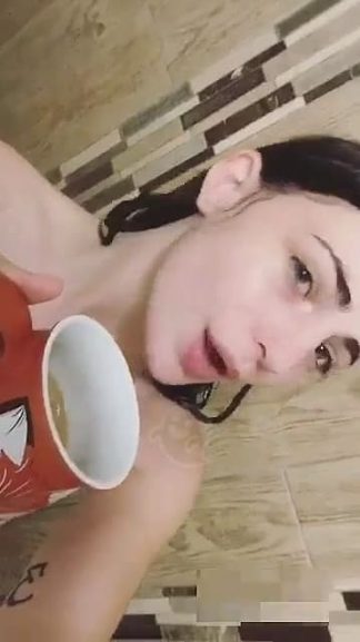 Snapchat Slut Getting Her Cunt Wet in Bathroom