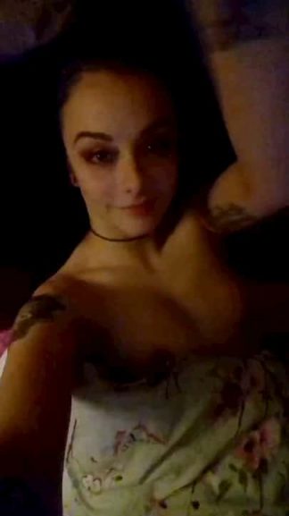 Adorable Snapchat sexy girl teasing your cock before bedtime