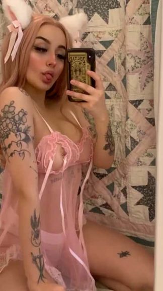 Beautiful & cute horny Snapchat girl with busty pierced nipples masturbating