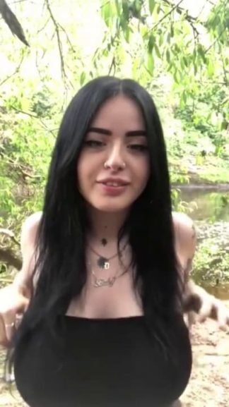 Naughty Snapchat enjoys flashing tits in public and getting fucked doggystyle on the camera