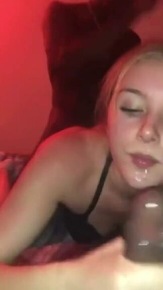 Naughty white girl gets tag teamed by BBC on interracial Snapchat sex